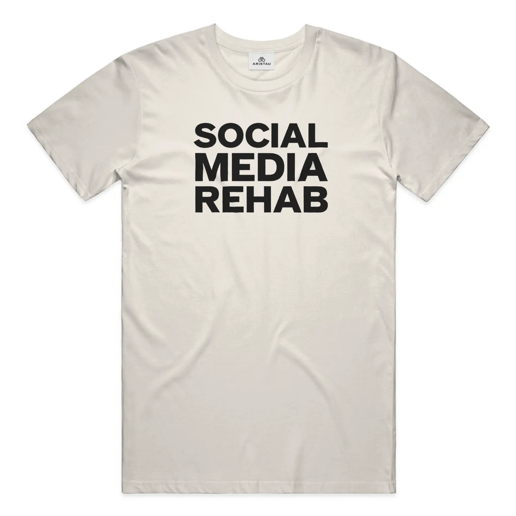 SOCIAL MEDIA REHAB — ECRU / BLACK
