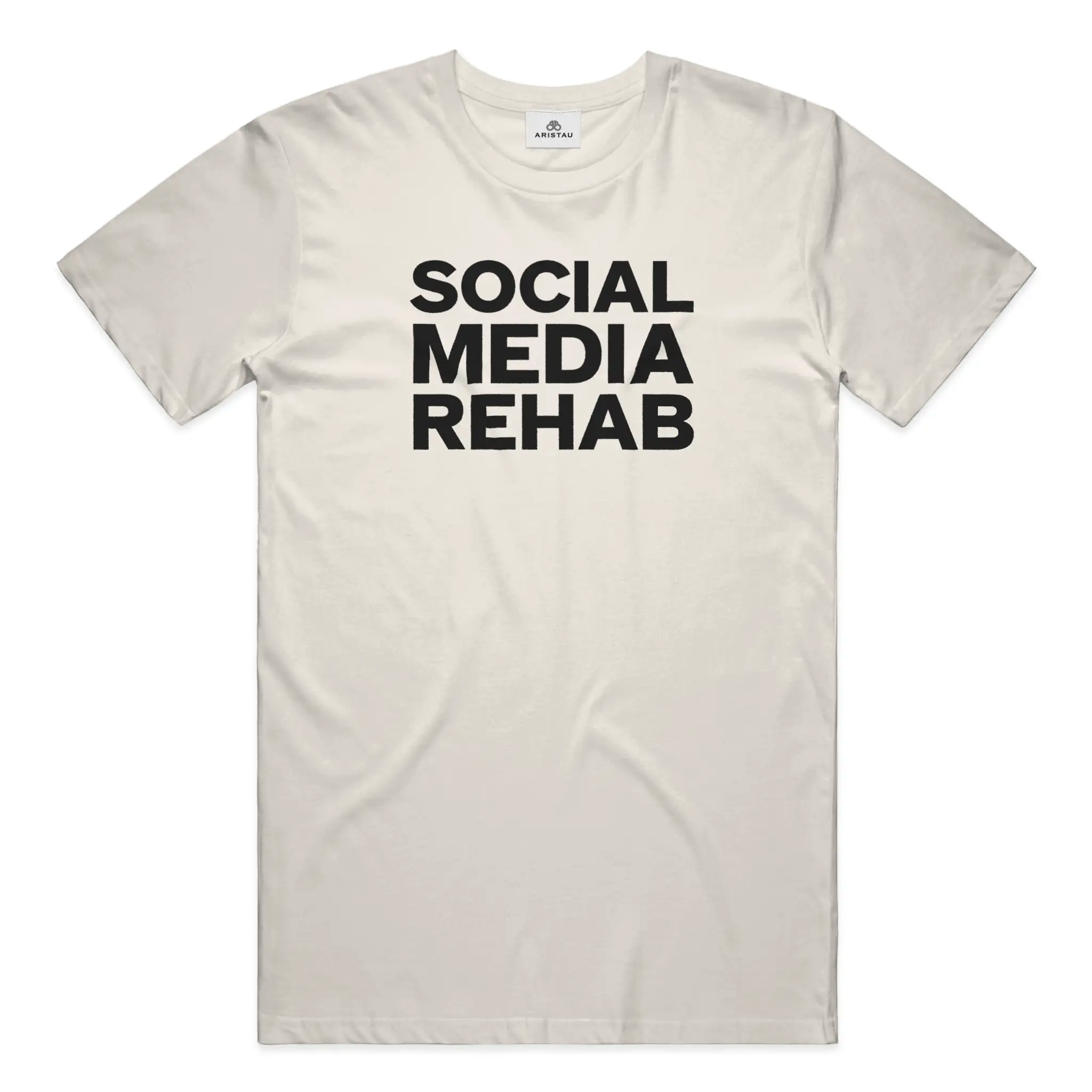 SOCIAL MEDIA REHAB — ECRU / BLACK