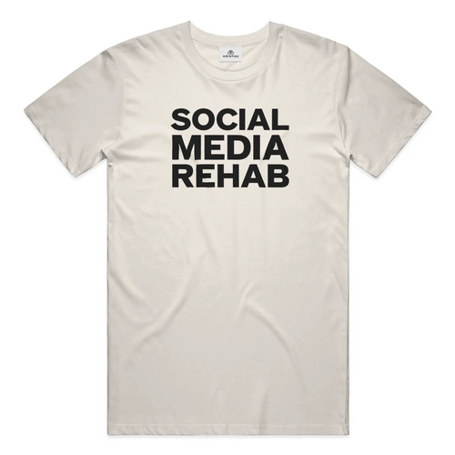 SOCIAL MEDIA REHAB — ECRU / BLACK